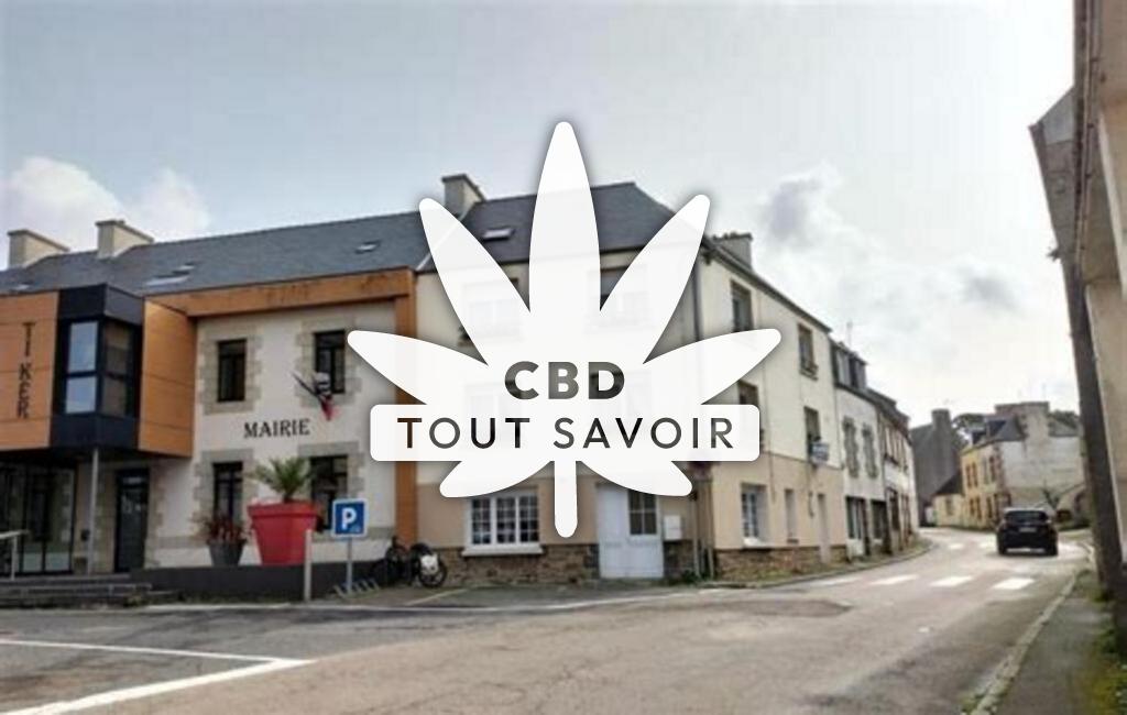 Village à Lanmeur avec feuille Cannabis CBD