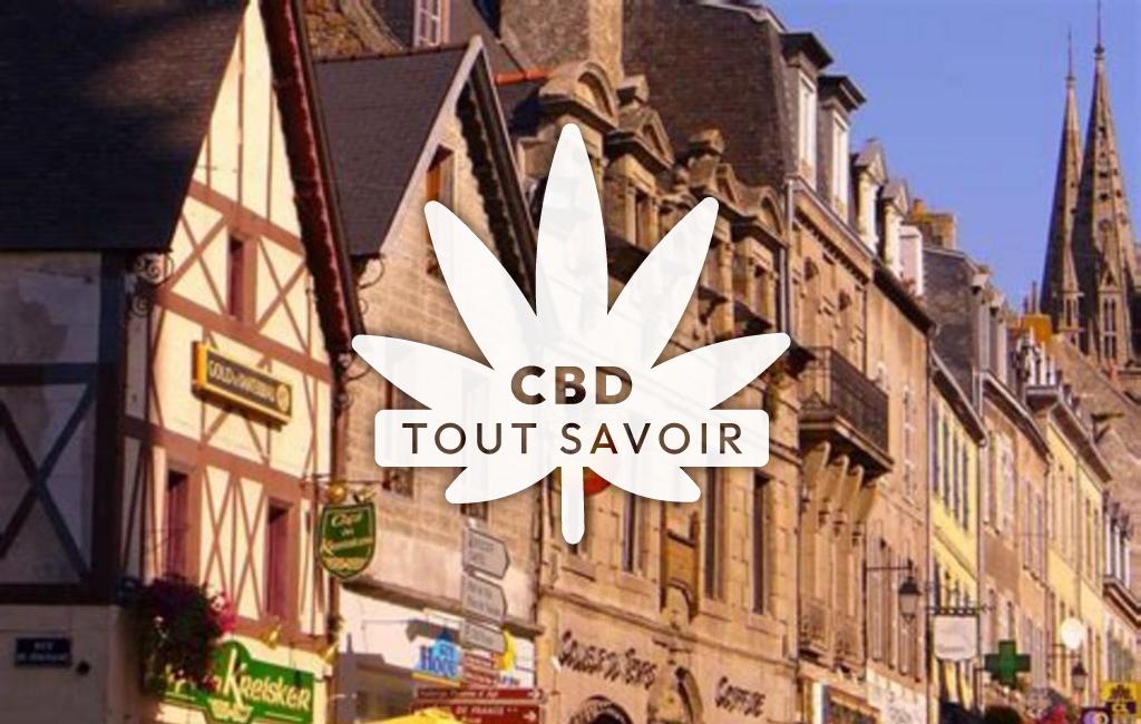 Village à Roscoff avec feuille Cannabis CBD