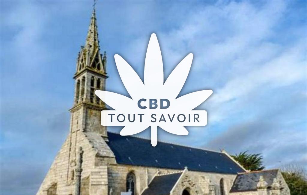 Village à Treguennec avec feuille Cannabis CBD