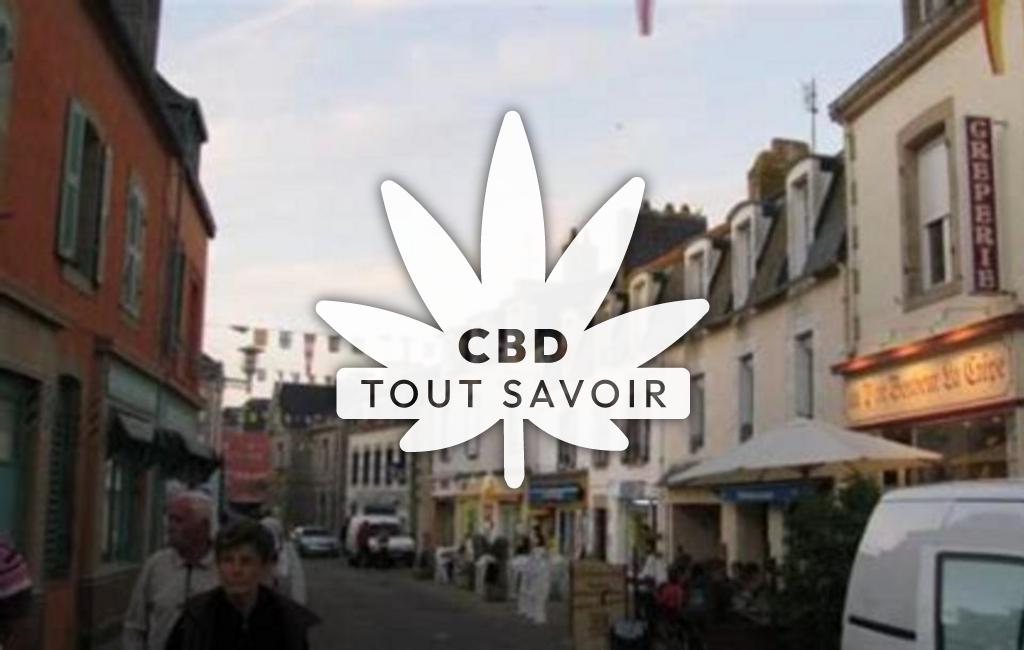 Village à Guilvinec avec feuille Cannabis CBD