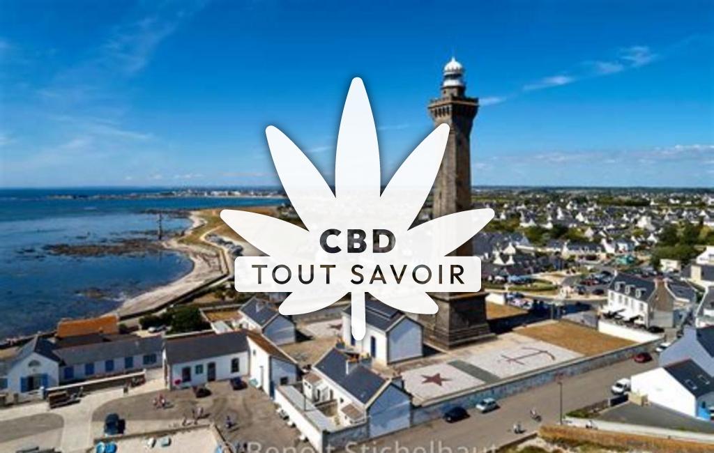 Village à Penmarch avec feuille Cannabis CBD