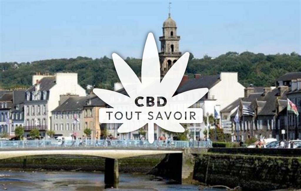 Village à La-Forest-Landerneau avec feuille Cannabis CBD