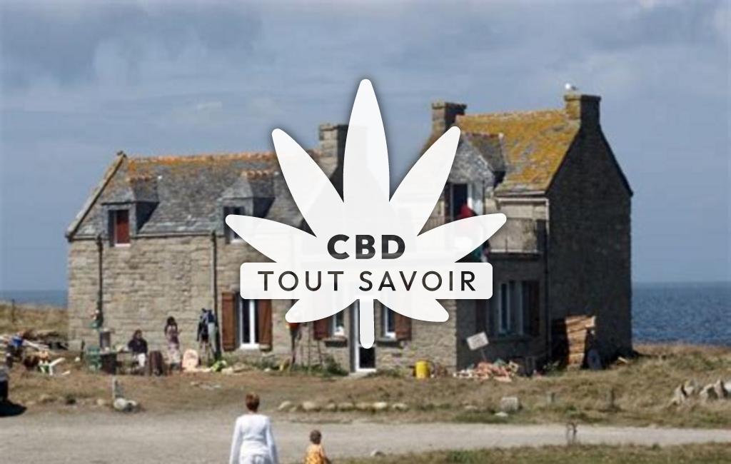 Village à Plouarzel avec feuille Cannabis CBD