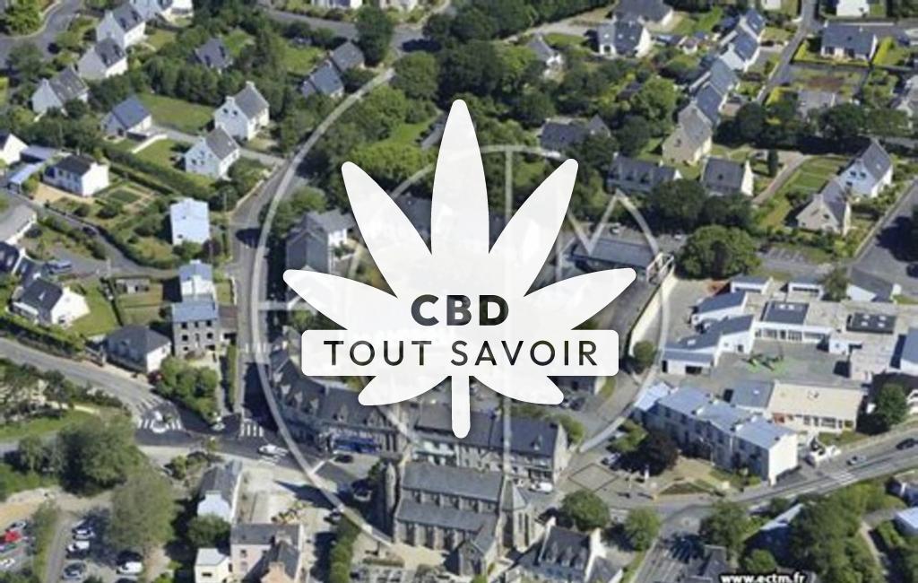 Village à Bohars avec feuille Cannabis CBD