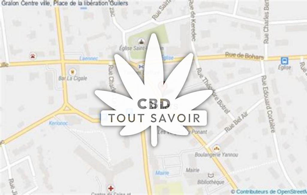 Village à Guilers avec feuille Cannabis CBD
