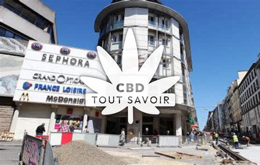 Village à Coat-Meal avec feuille Cannabis CBD