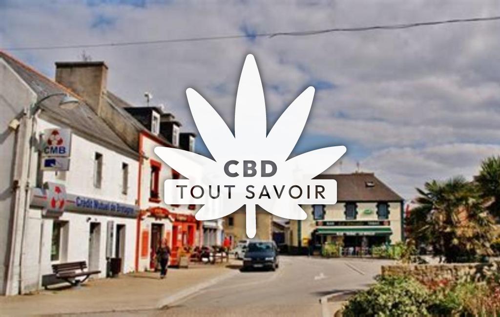 Village à Landeda avec feuille Cannabis CBD