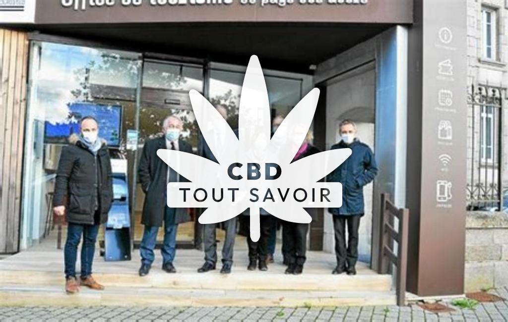 Village à Lannilis avec feuille Cannabis CBD