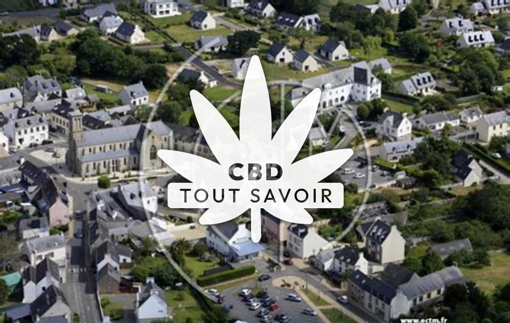 Village à Nevez avec feuille Cannabis CBD