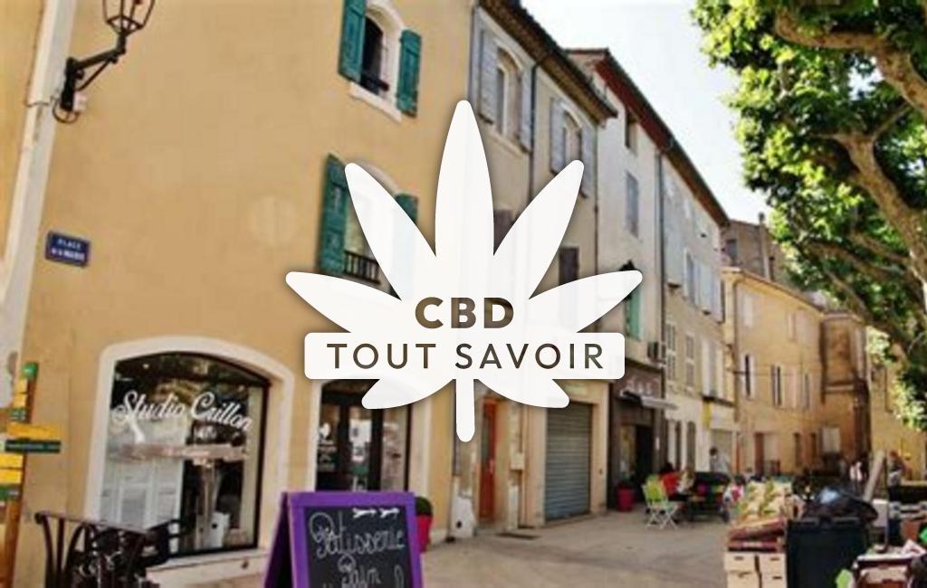 Village à Sauveterre avec feuille Cannabis CBD