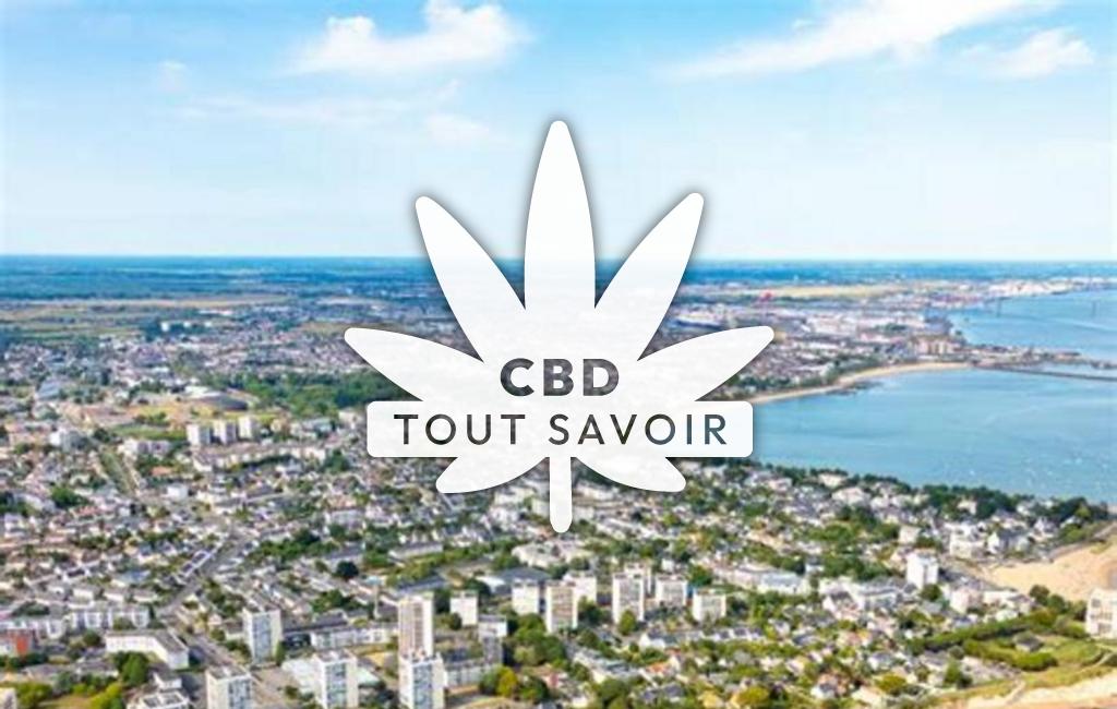 Village à Saint-Nazaire avec feuille Cannabis CBD