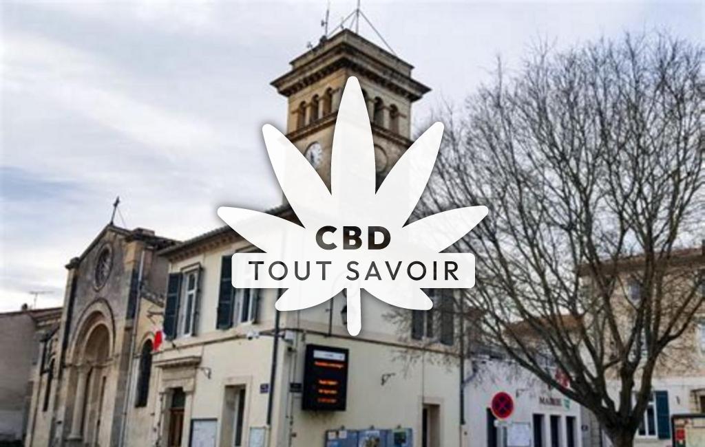 Village à Comps avec feuille Cannabis CBD
