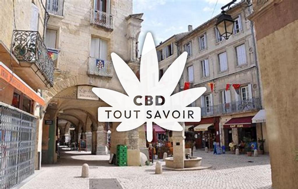 Village à Deaux avec feuille Cannabis CBD
