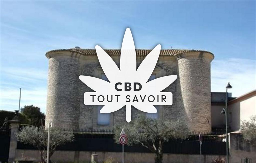 Village à Vestric-Et-Candiac avec feuille Cannabis CBD