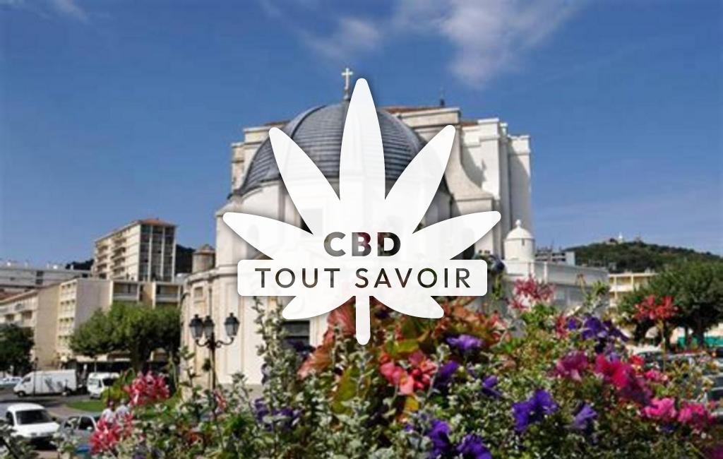 Village à Baron avec feuille Cannabis CBD