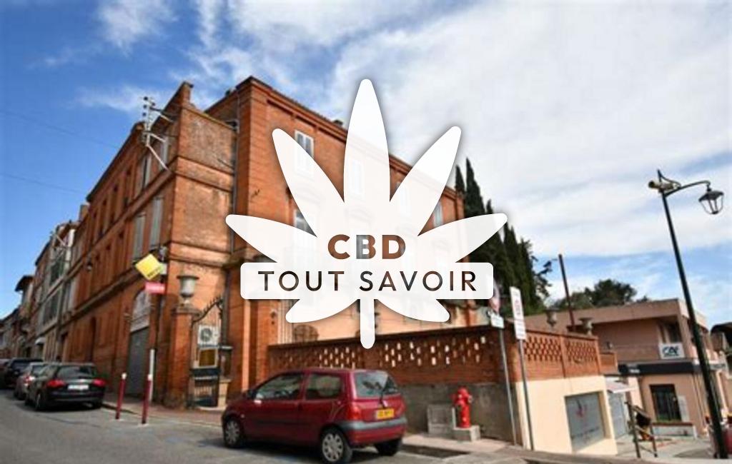 Village à Auterive avec feuille Cannabis CBD