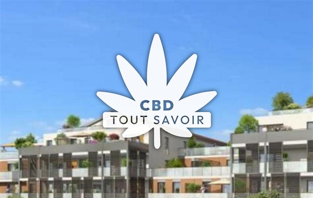 Village à L'Union avec feuille Cannabis CBD