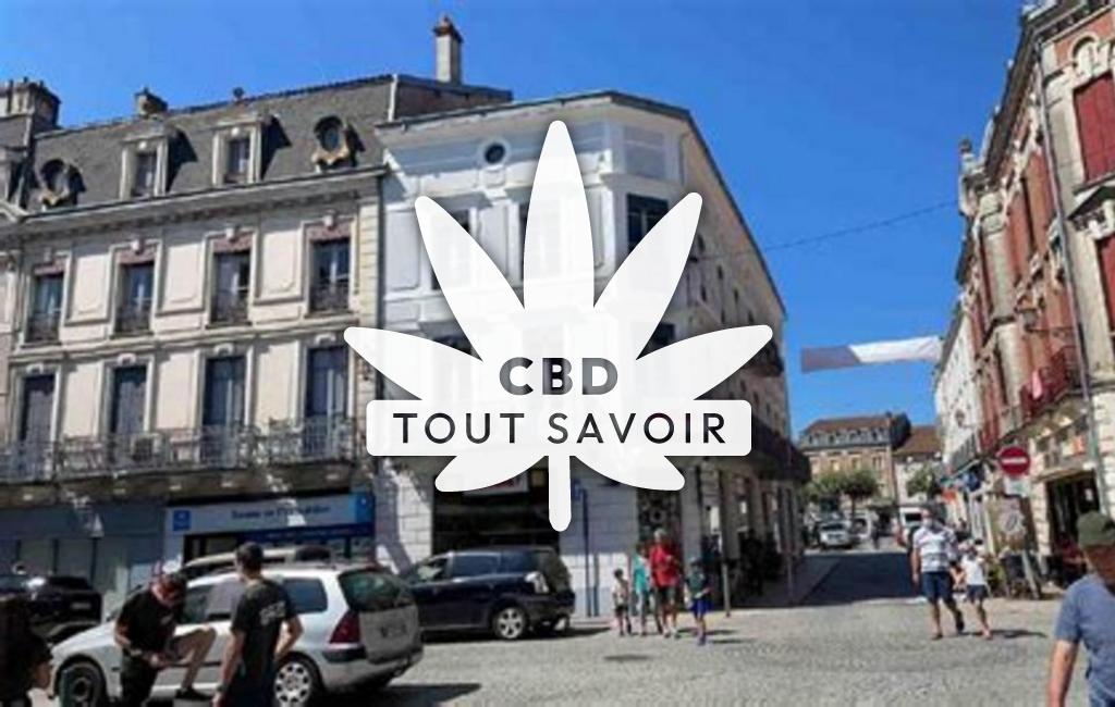 Village à Saint-Jean avec feuille Cannabis CBD