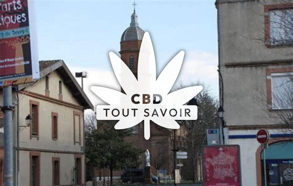 Village à Cugnaux avec feuille Cannabis CBD
