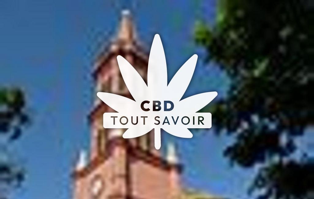 Village à Lux avec feuille Cannabis CBD