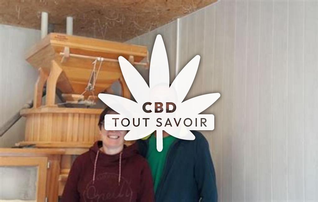 Village à Montclar-Lauragais avec feuille Cannabis CBD