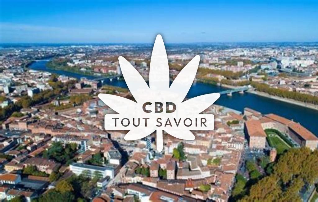 Village à Bax avec feuille Cannabis CBD