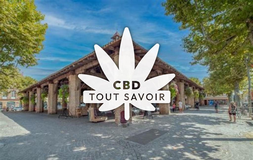 Village à Grenade avec feuille Cannabis CBD