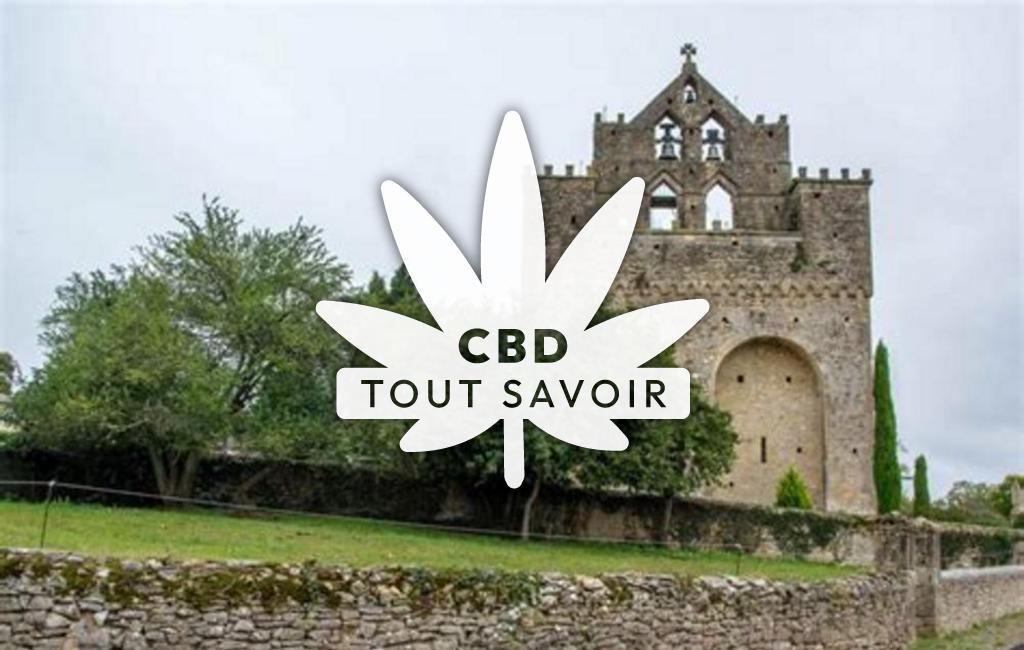 Village à Sepx avec feuille Cannabis CBD