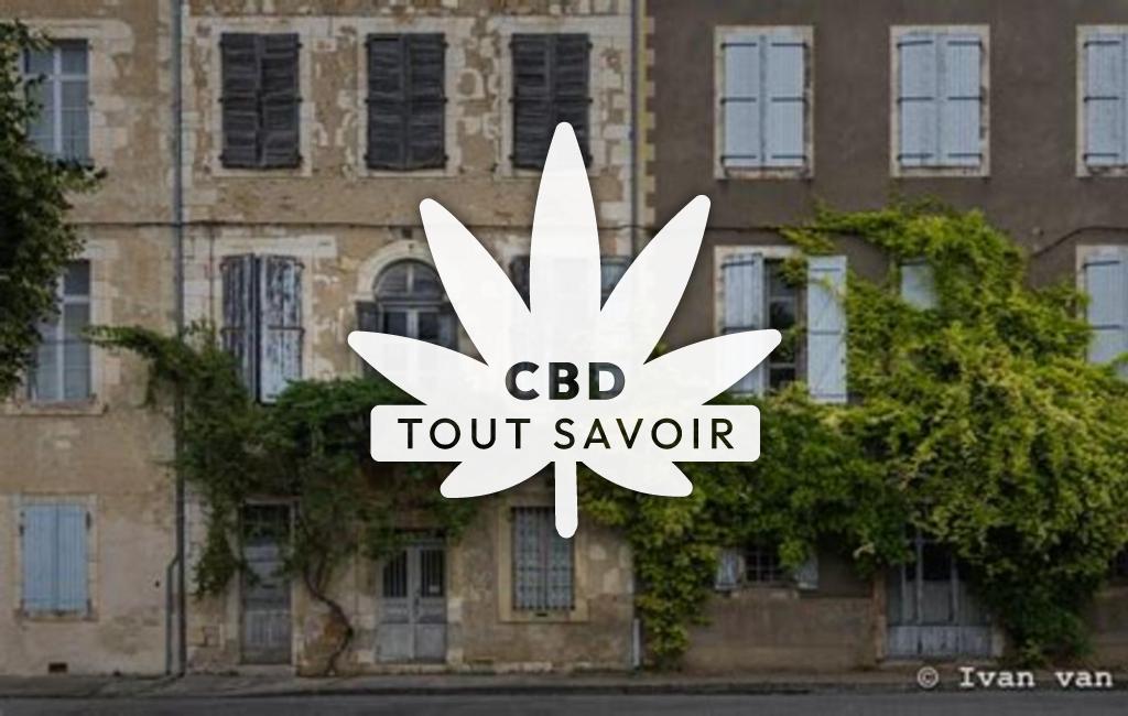 Village à Alan avec feuille Cannabis CBD
