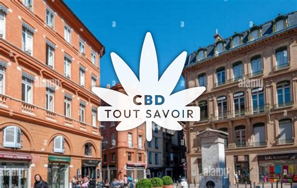 Village à Maureville avec feuille Cannabis CBD