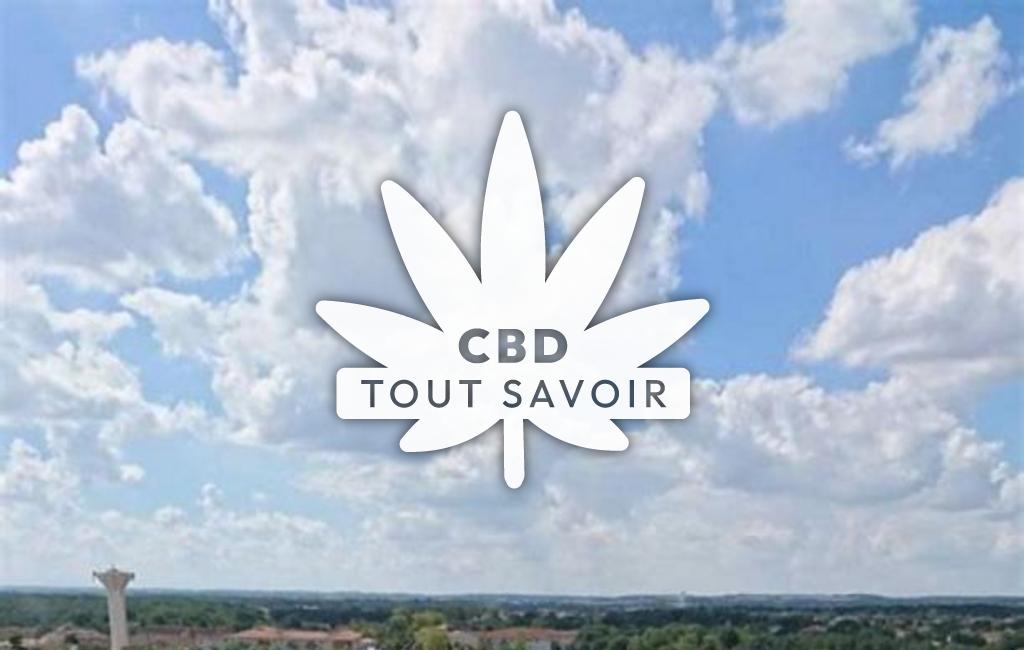 Village à Fonsorbes avec feuille Cannabis CBD