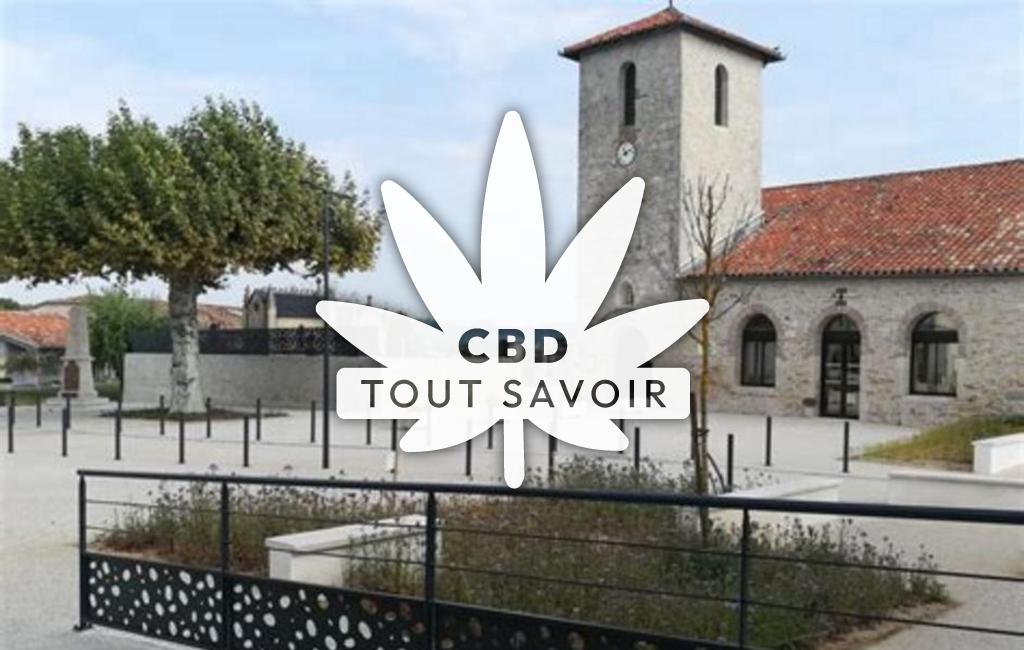Village à Brax avec feuille Cannabis CBD