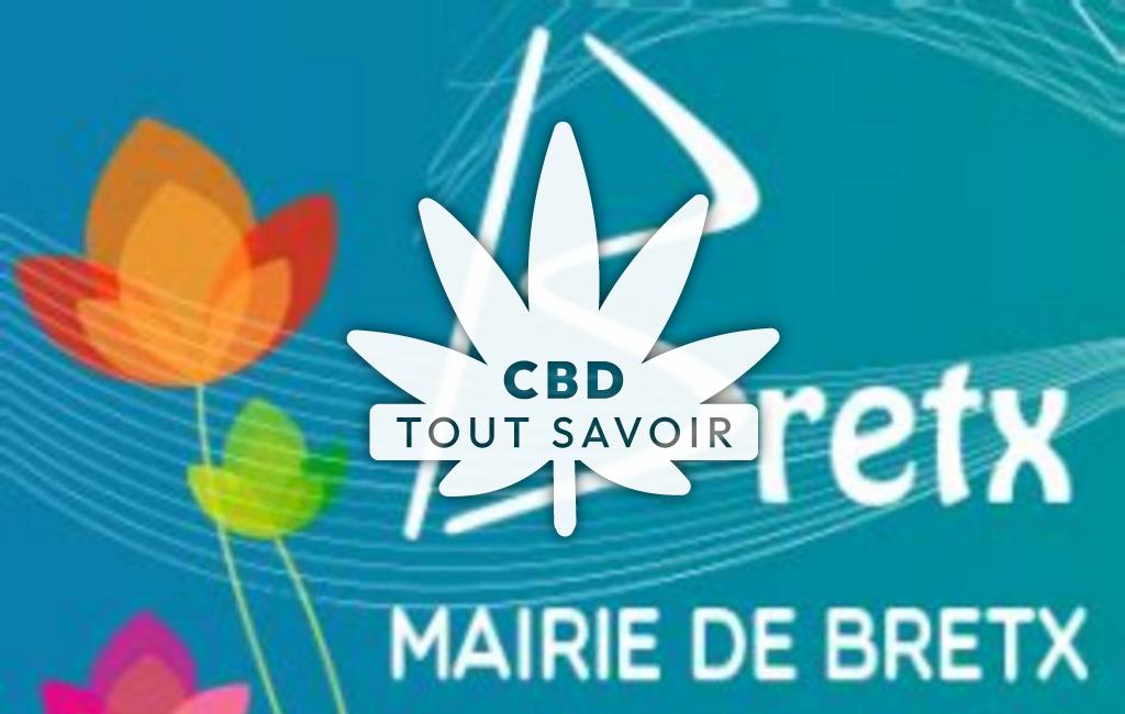 Village à Bretx avec feuille Cannabis CBD