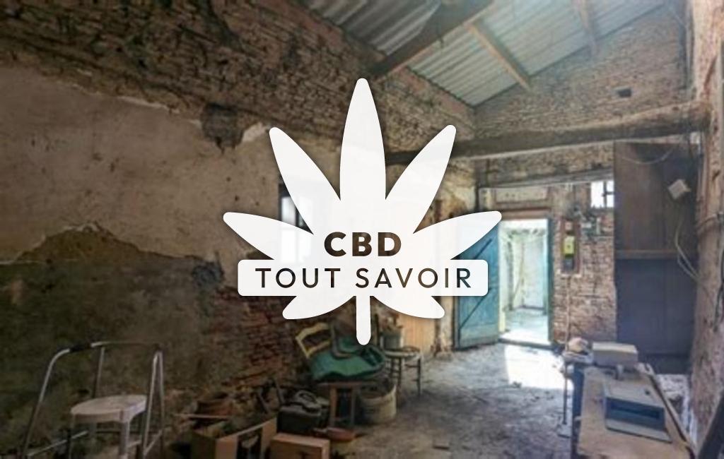 Village à Nailloux avec feuille Cannabis CBD