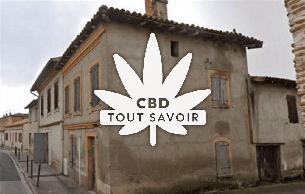 Village à Seysses avec feuille Cannabis CBD