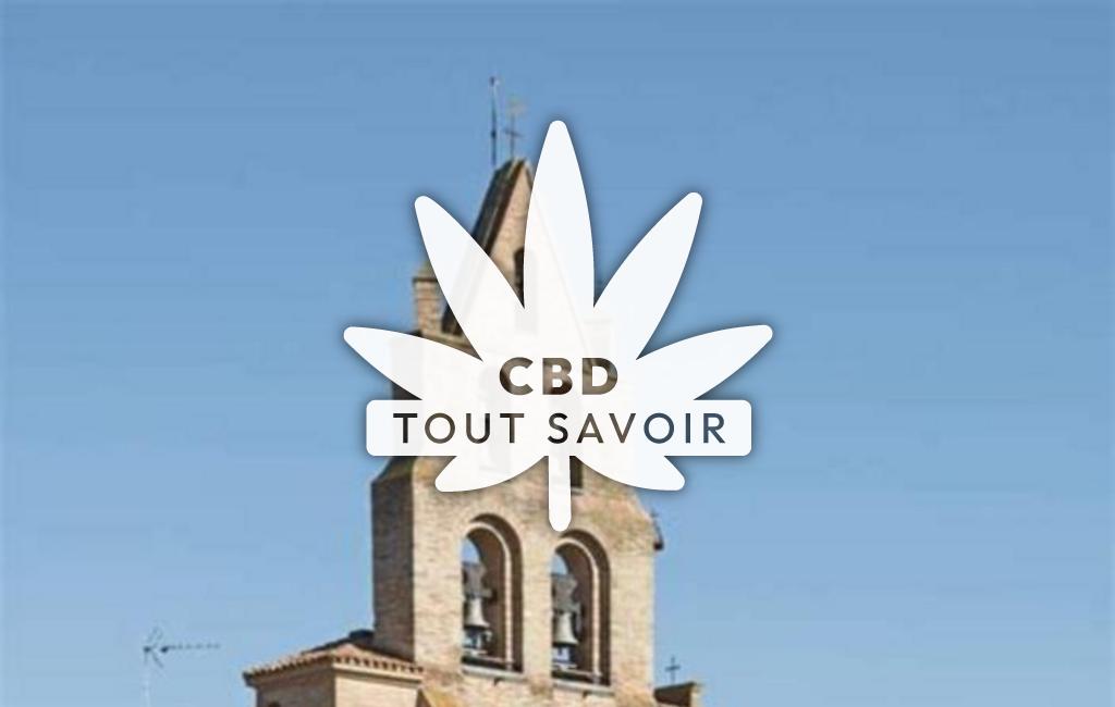 Village à Bouloc avec feuille Cannabis CBD