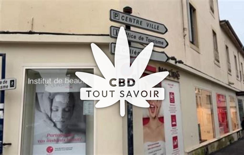 Village à Saint-Gaudens avec feuille Cannabis CBD