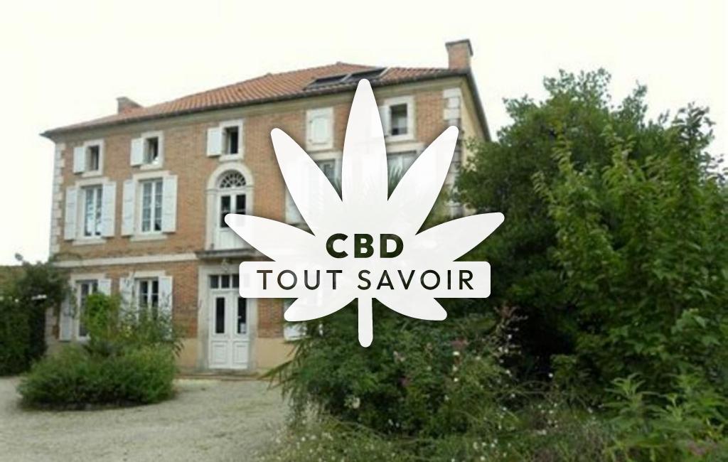 Village à Arblade-le-Haut avec feuille Cannabis CBD