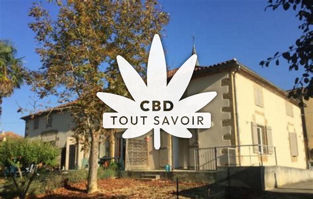 Village à Belmont avec feuille Cannabis CBD