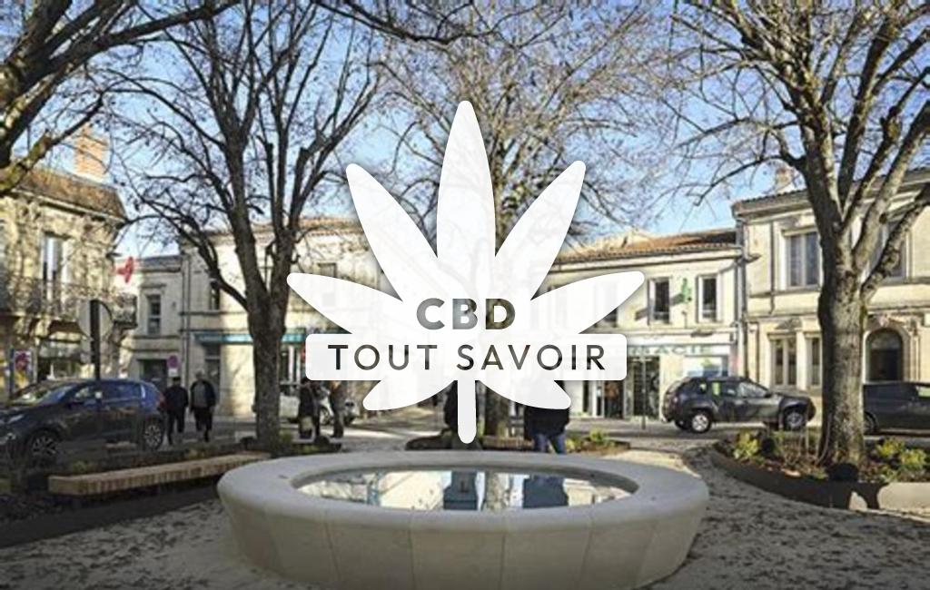 Village à Blanquefort avec feuille Cannabis CBD