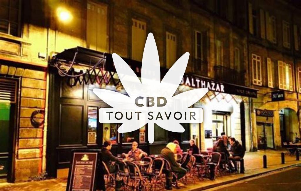 Village à Bars avec feuille Cannabis CBD