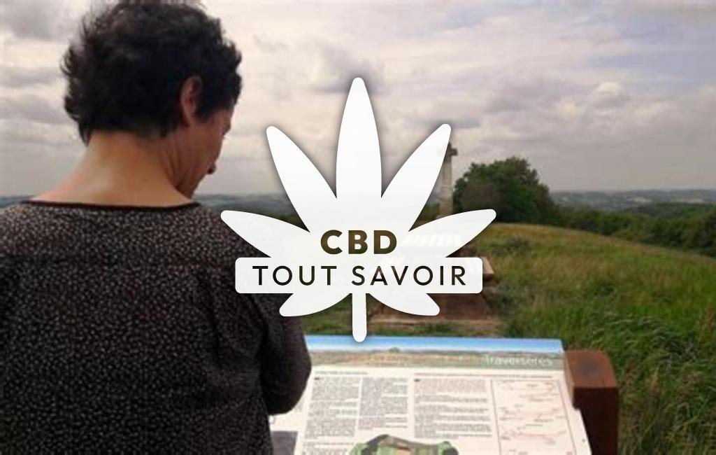 Village à Traverseres avec feuille Cannabis CBD