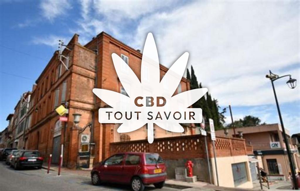 Village à Auterive avec feuille Cannabis CBD