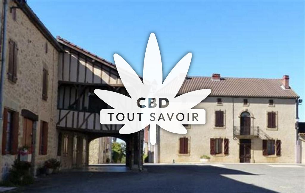 Village à Beaumarches avec feuille Cannabis CBD