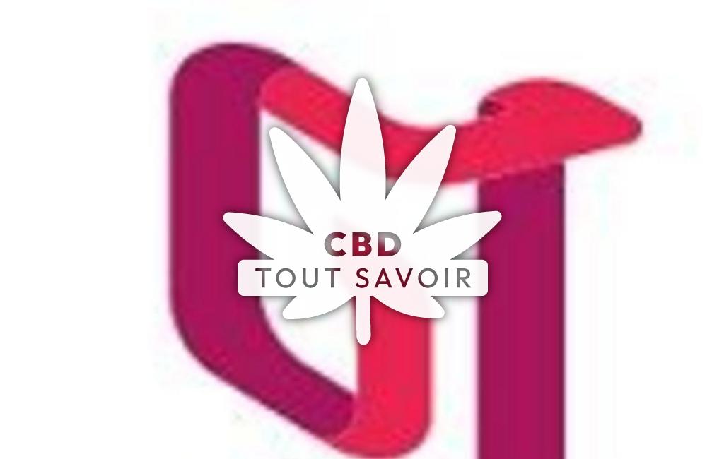 Village à Fregouville avec feuille Cannabis CBD