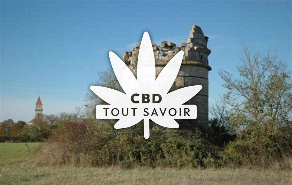Village à Saint-Avit-Frandat avec feuille Cannabis CBD