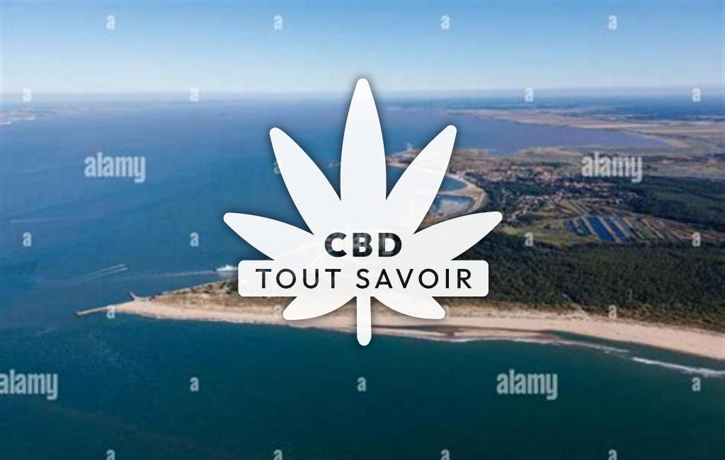 Village à Le-Verdon-sur-Mer avec feuille Cannabis CBD