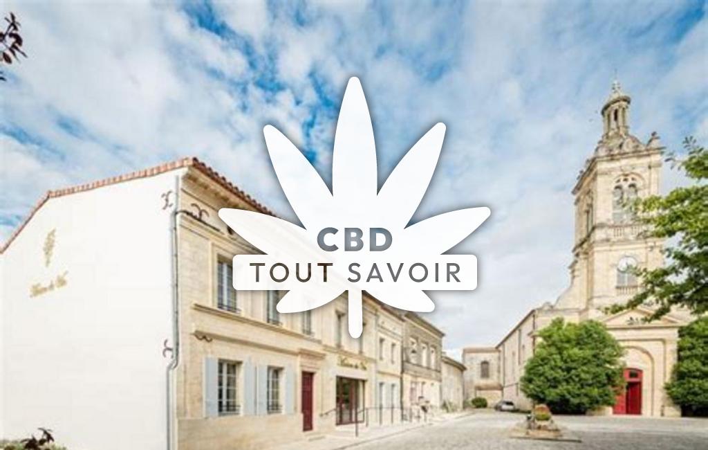 Village à Saint-ESaintephe avec feuille Cannabis CBD