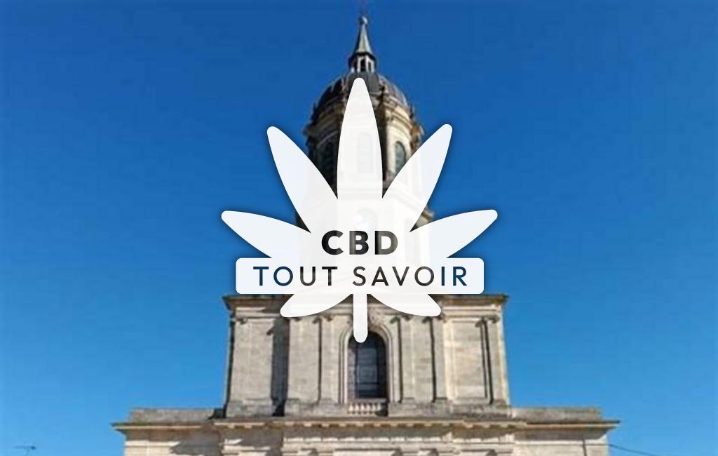 Village à Preignac avec feuille Cannabis CBD
