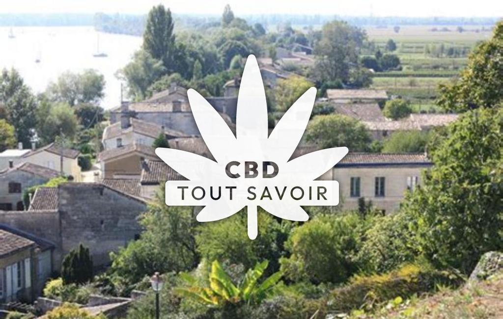 Village à Asques avec feuille Cannabis CBD